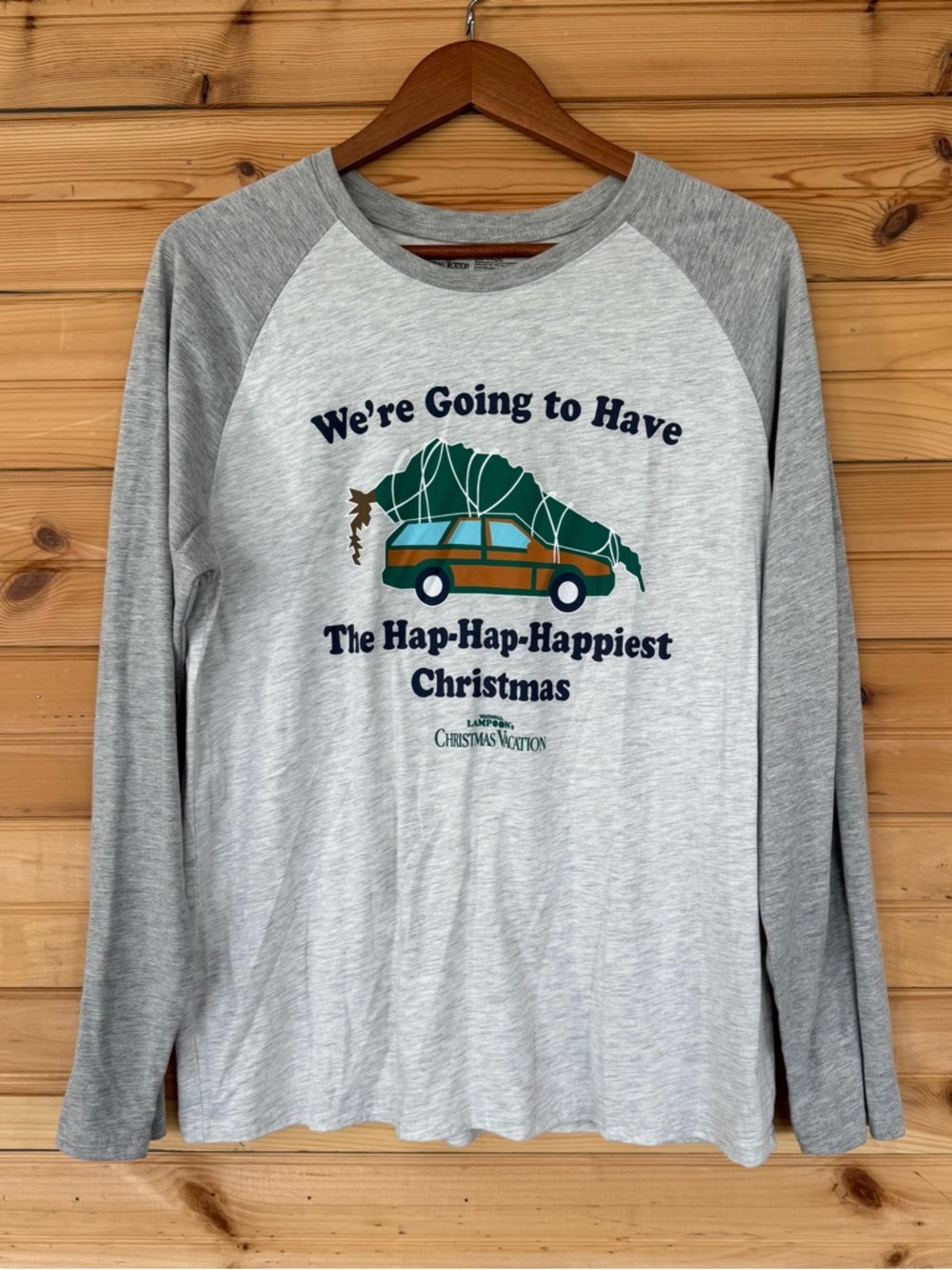 Christmas Vacation Hap Hap Happiest Christmas Unisex Large Long Sleeve Shirt